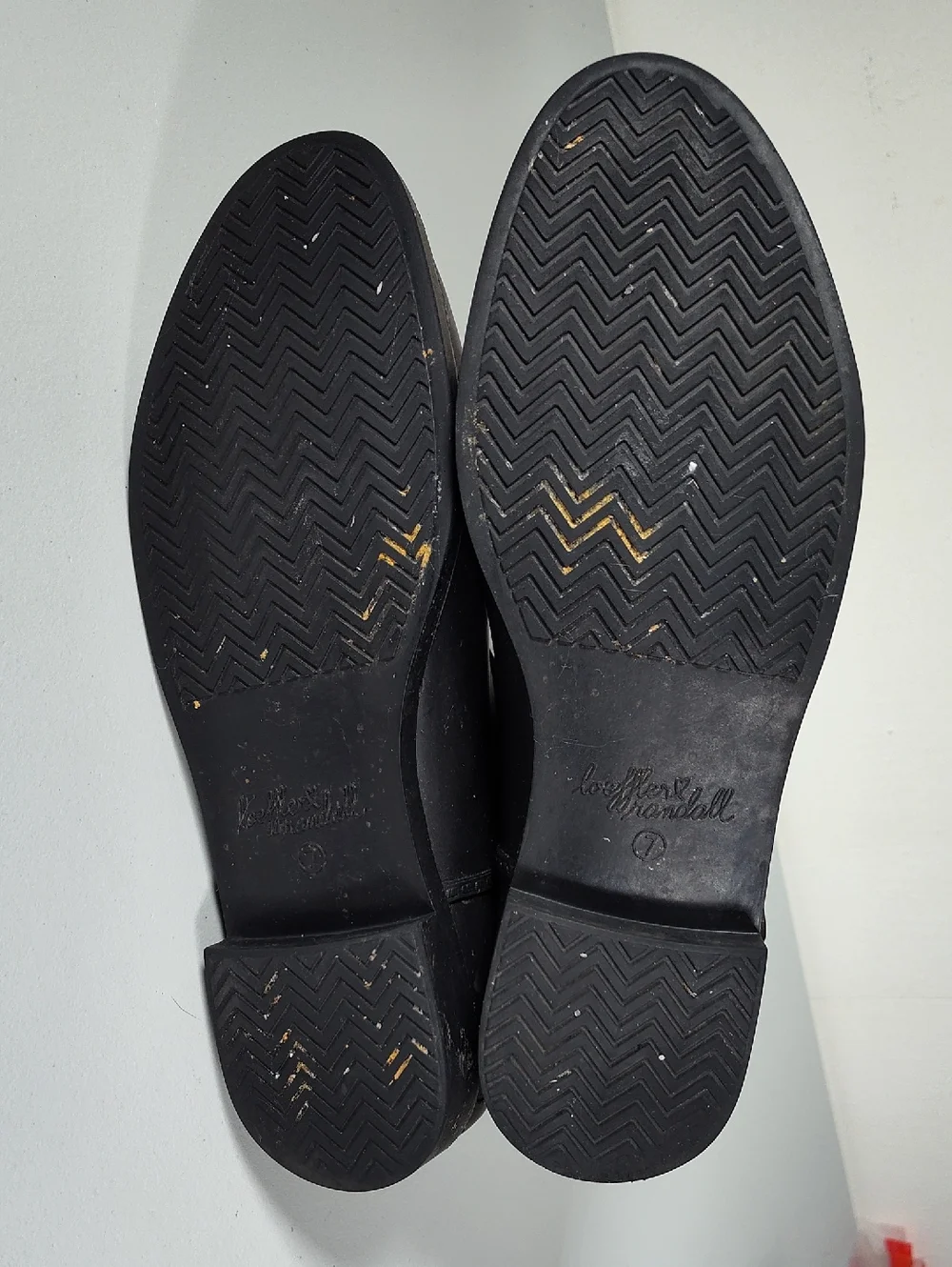 Loeffler Randall Fenton black‎ rubber ankle rain boots 7